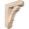 Ekena Millwork Olympic Arts and Crafts Smooth Bracket w/ Offset Brace, Douglas Fir, 7 1/2"W x 26"D x 30"H BKT0806X26X30OLY03SDF - alternate 1